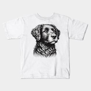 Dog black Kids T-Shirt